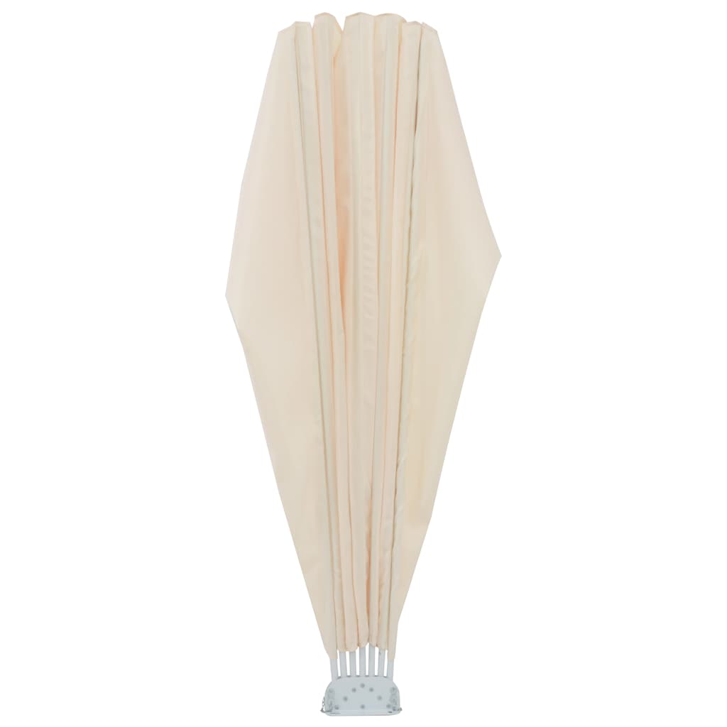 Faltbarer Terrassen-Seitenfächer Creme 200 cm