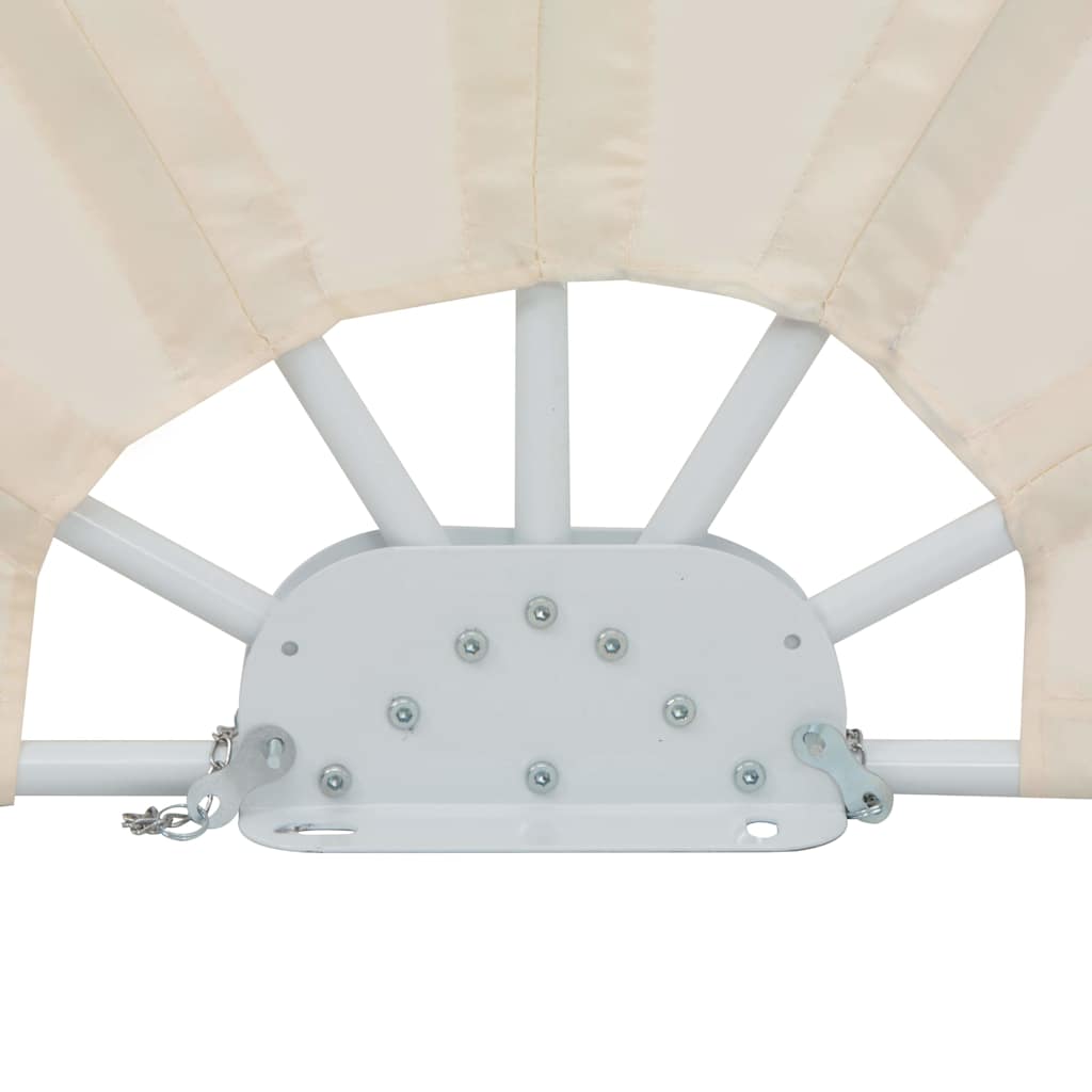 Faltbarer Terrassen-Seitenfächer Creme 200 cm