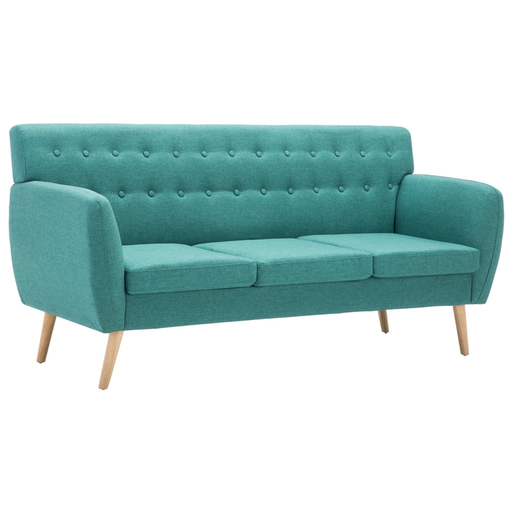 3-Sitzer-Sofa Stoff 172x70x82 cm Grün