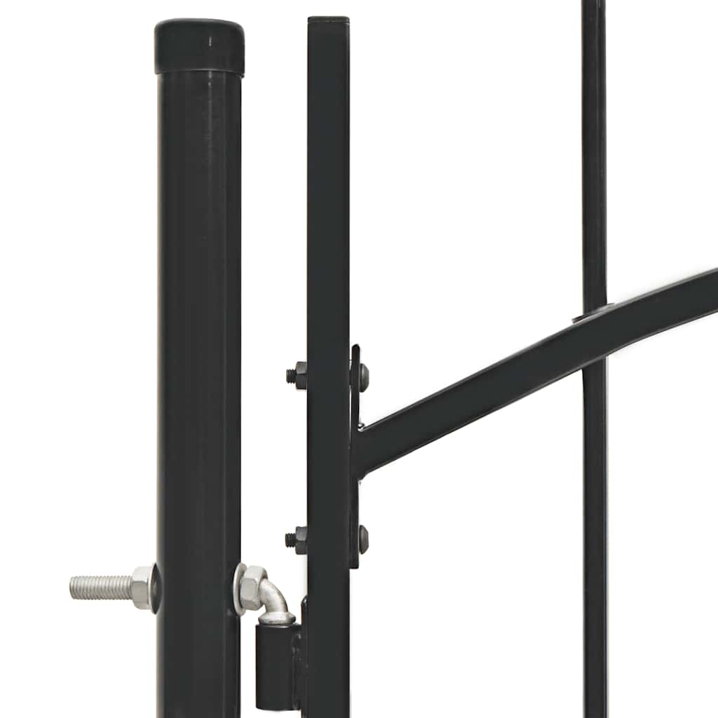 Gartentor Woerden Stahl 1x1,25 m Schwarz