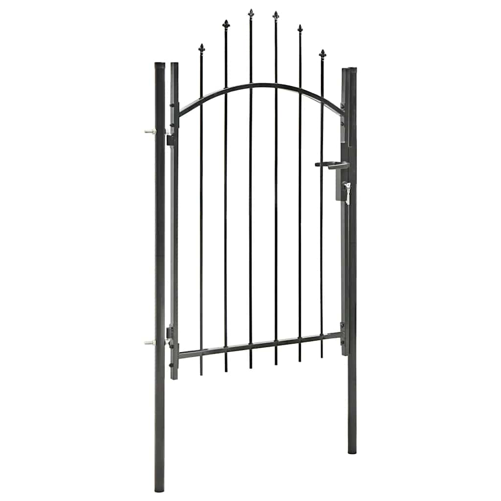 Gartentor Woerden Stahl 1x1,5 m Schwarz