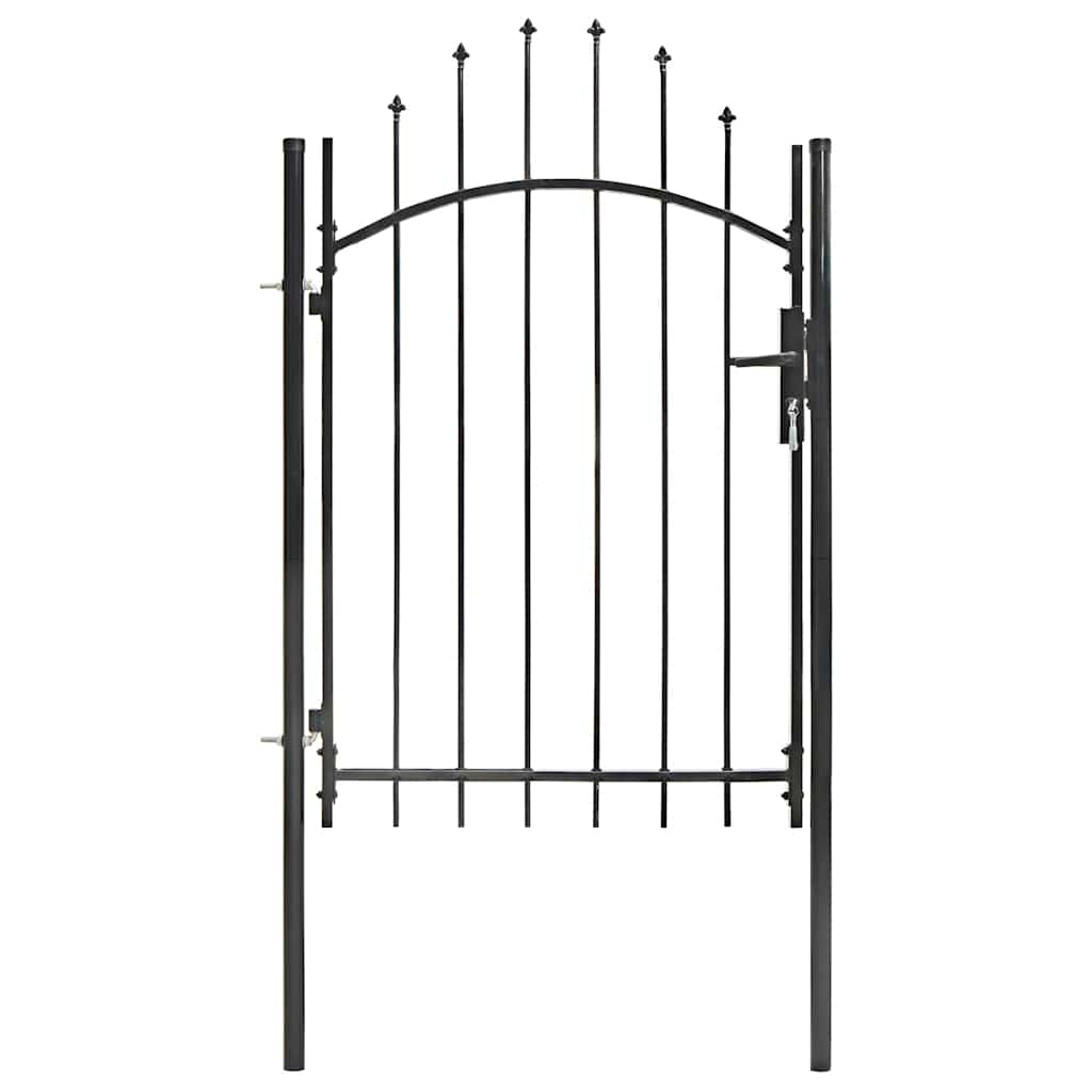 Gartentor Woerden Stahl 1x1,5 m Schwarz
