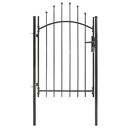 Gartentor Woerden Stahl 1x1,5 m Schwarz