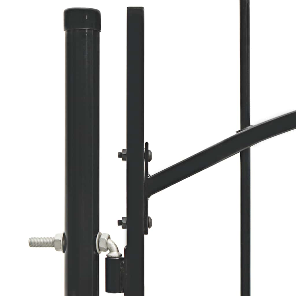 Gartentor Woerden Stahl 1x1,5 m Schwarz