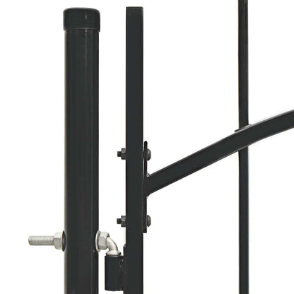 Gartentor Woerden Stahl 1x1,5 m Schwarz