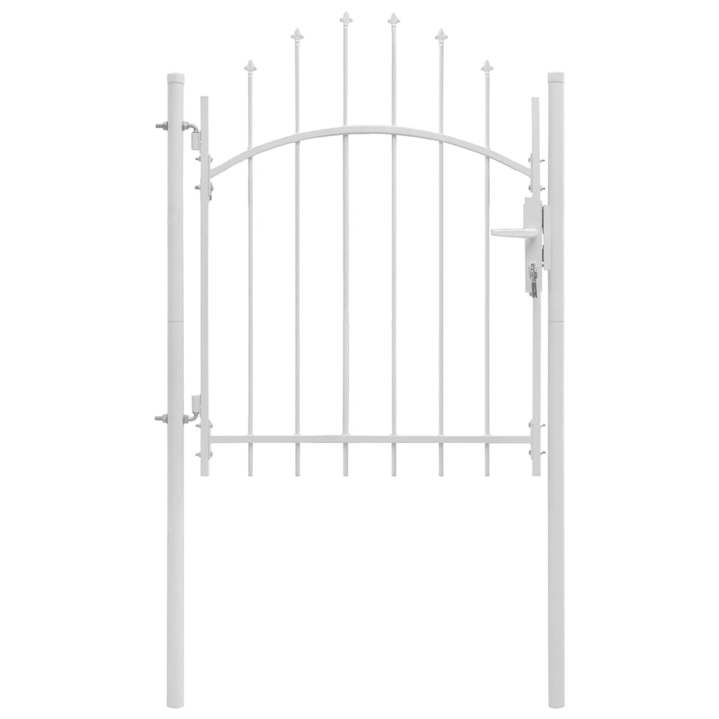 Gartentor Woerden Stahl 1x1,25 m Weiß
