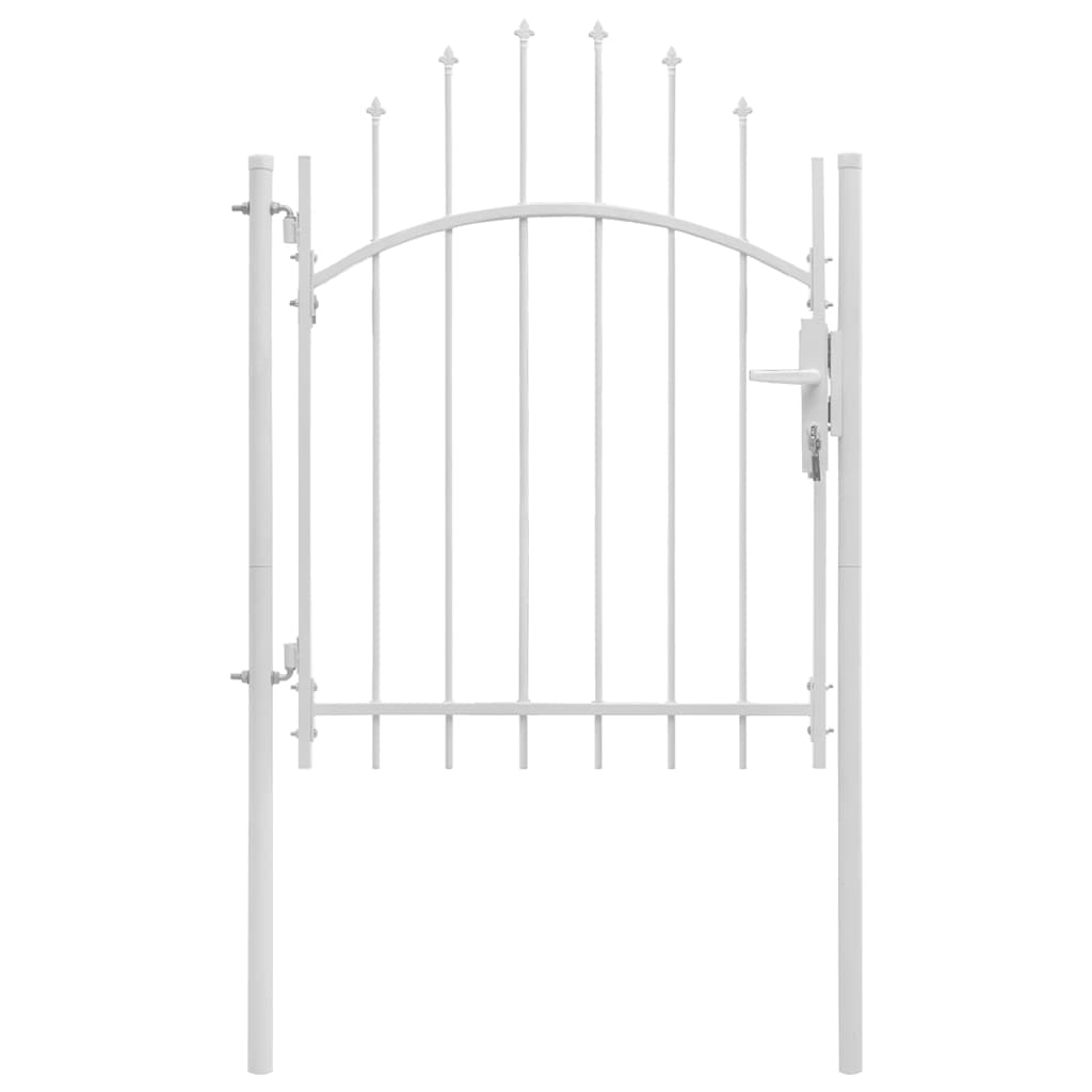 Gartentor Woerden Stahl 1x1,5 m Weiß