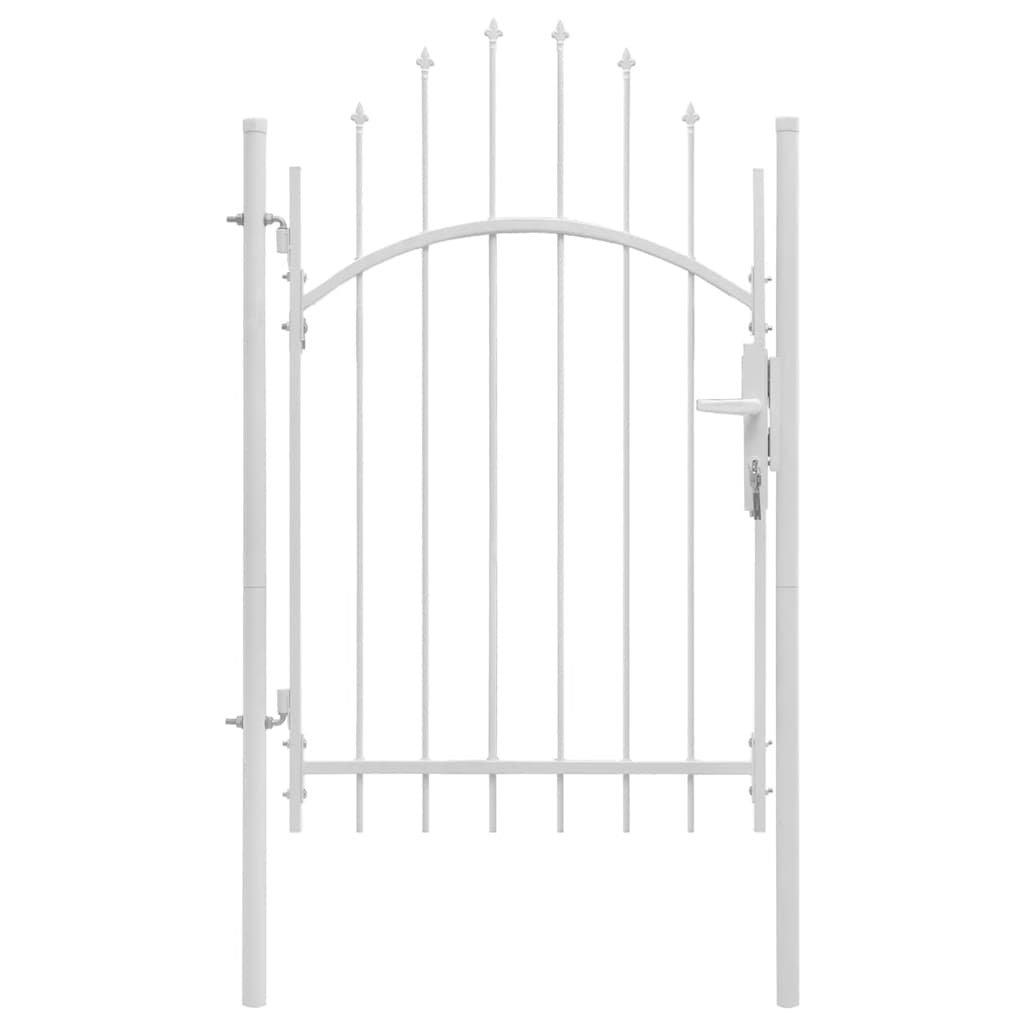 Gartentor Woerden Stahl 1x2,25 m Weiß