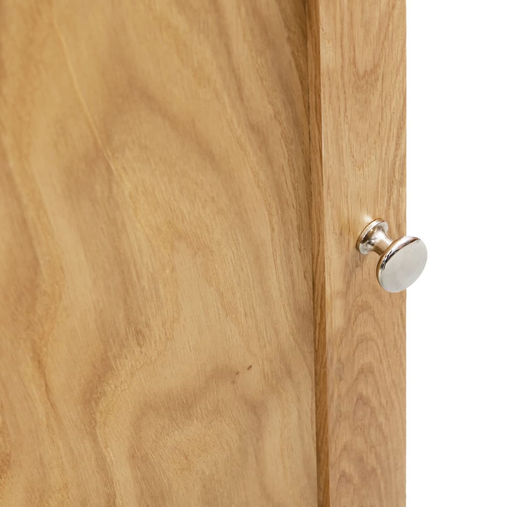Eckschrank 59x36x180 cm Massivholz Eiche