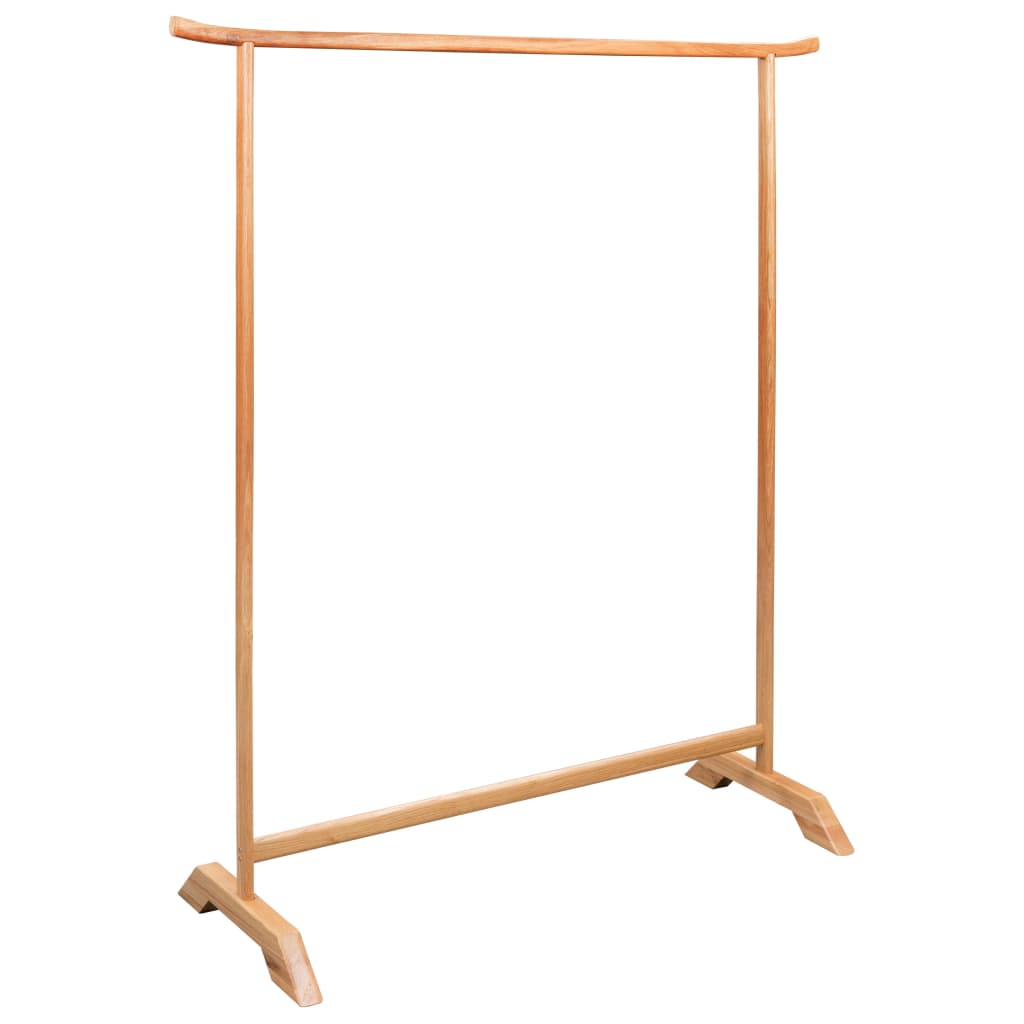 Kleiderständer 125 x 150 cm Massivholz Eiche