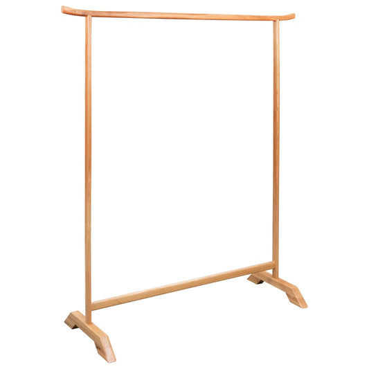 Kleiderständer 125 x 150 cm Massivholz Eiche