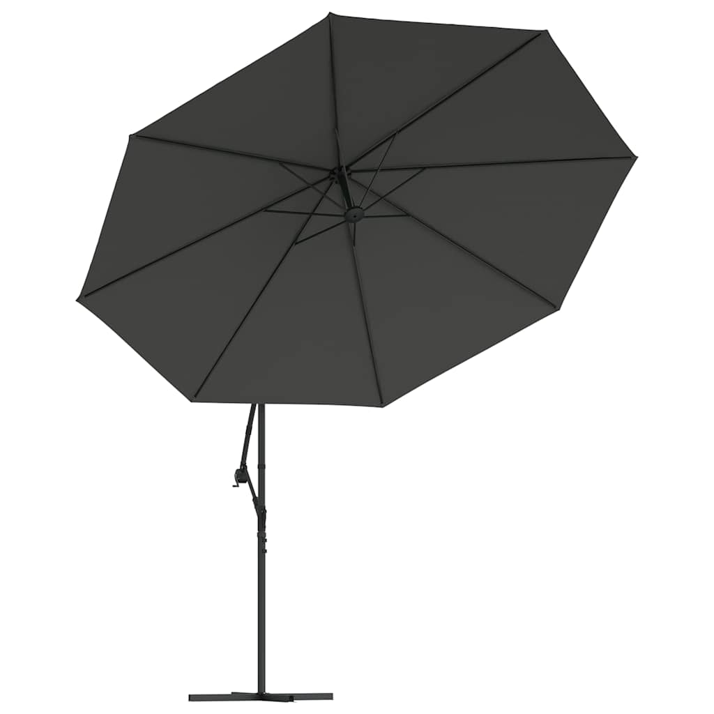 Ampelschirm mit Stahl-Mast 350 cm Anthrazit