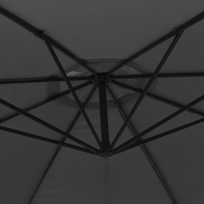Ampelschirm mit Stahl-Mast 350 cm Anthrazit