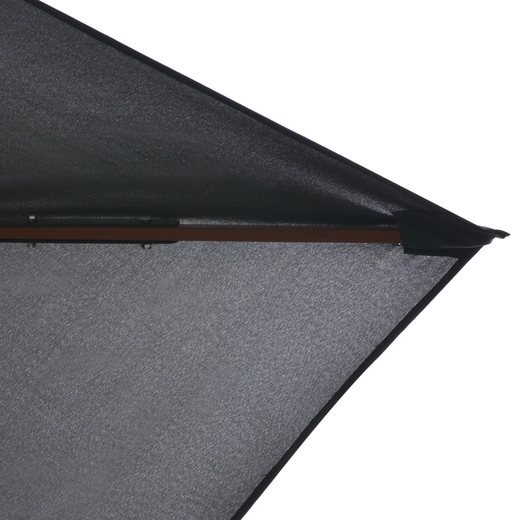 Sonnenschirm mit Holz-Mast 200x300 cm Anthrazit