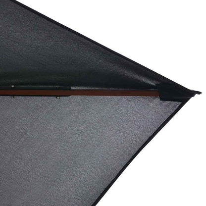 Sonnenschirm mit Holz-Mast 200x300 cm Anthrazit