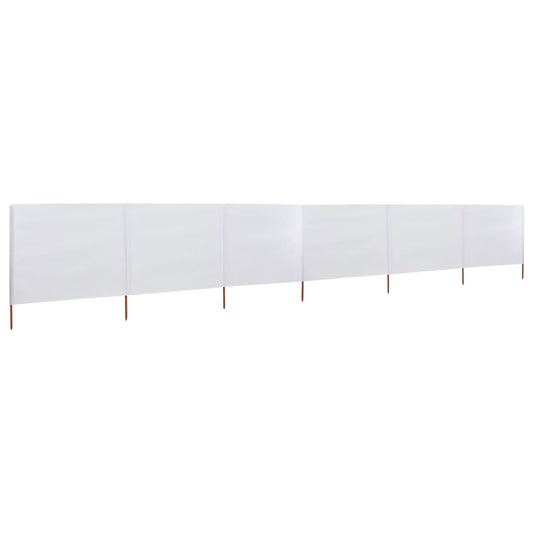 6-piece windbreak fabric 800 x 80 cm white