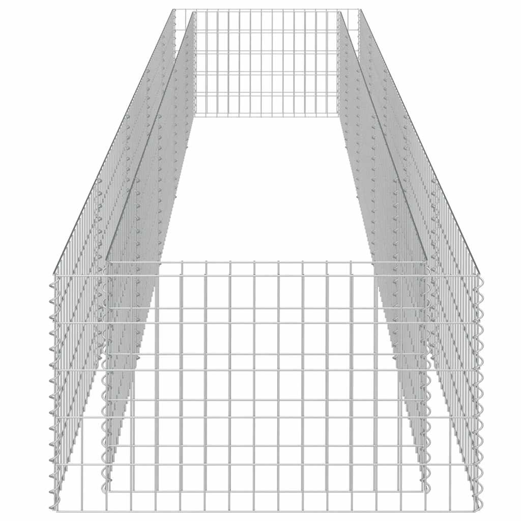 Gabionen-Hochbeet Verzinkter Stahl 450×90×50 cm