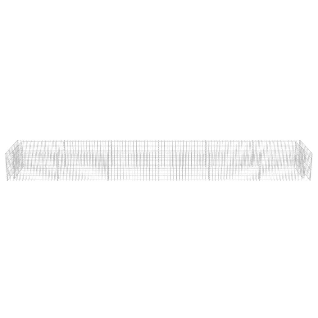 Gabionen-Hochbeet Verzinkter Stahl 540×90×50 cm