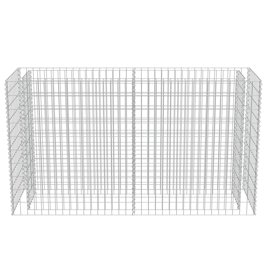 Gabionen-Hochbeet Verzinkter Stahl 180×50×100 cm