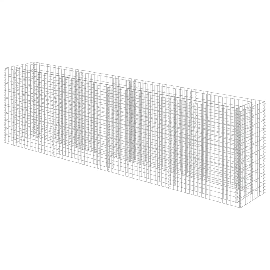 Gabionen-Hochbeet Verzinkter Stahl 360×50×100 cm