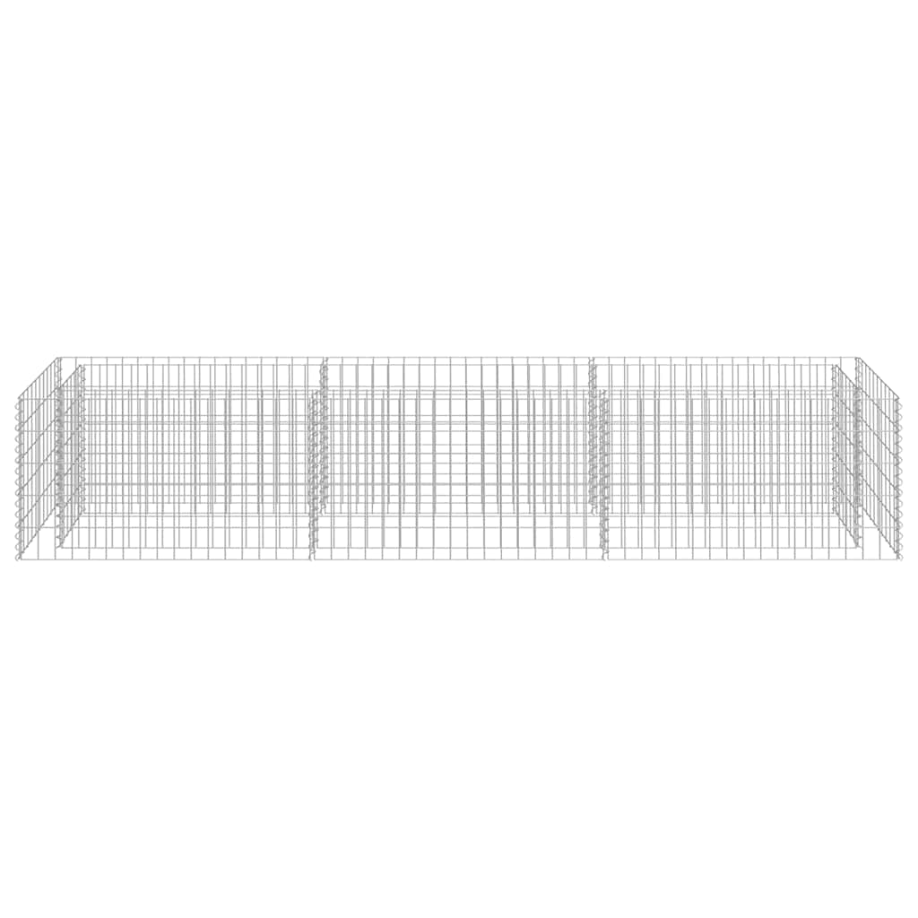 Gabionen-Hochbeet Verzinkter Stahl 270×50×50 cm