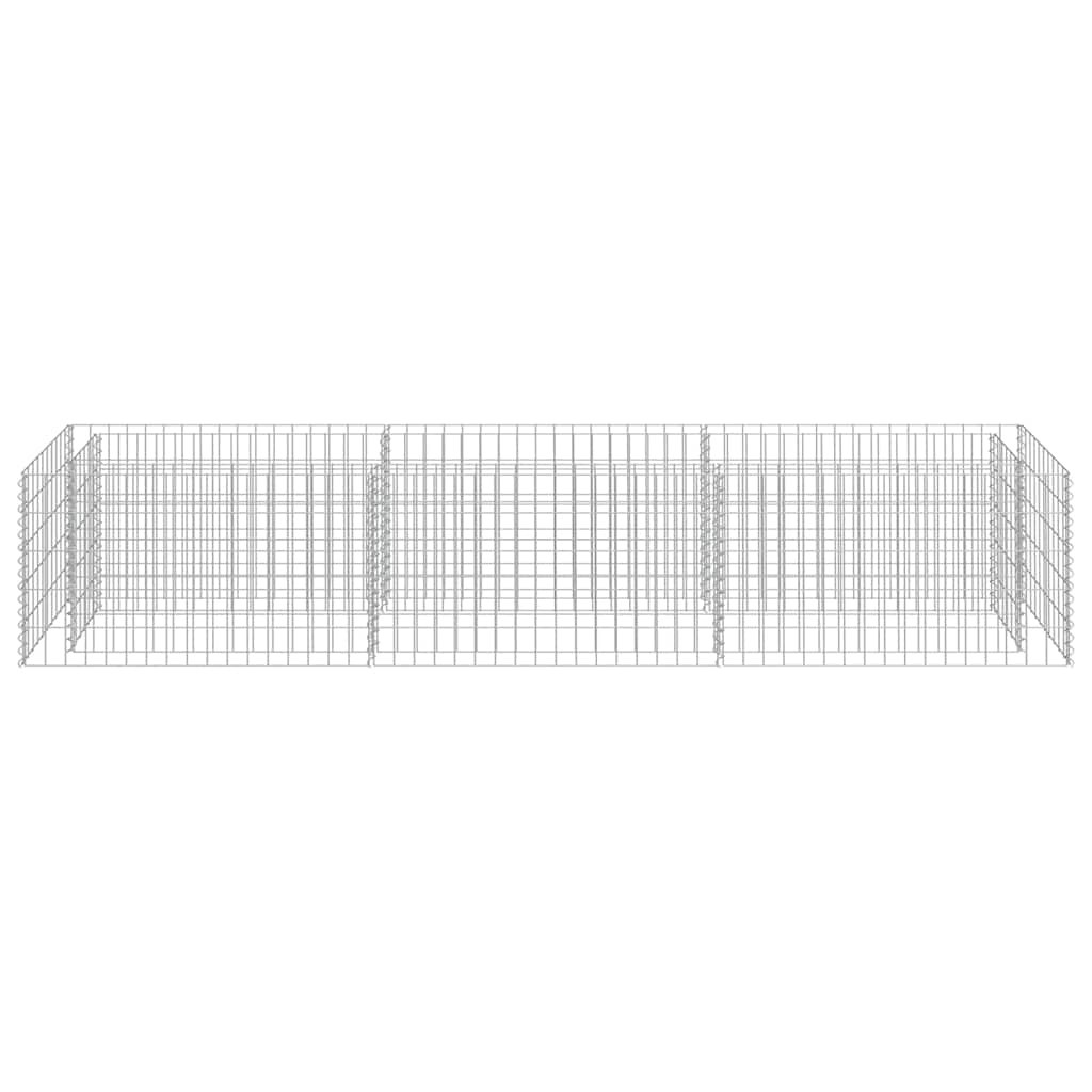 Gabionen-Hochbeet Verzinkter Stahl 270×50×50 cm