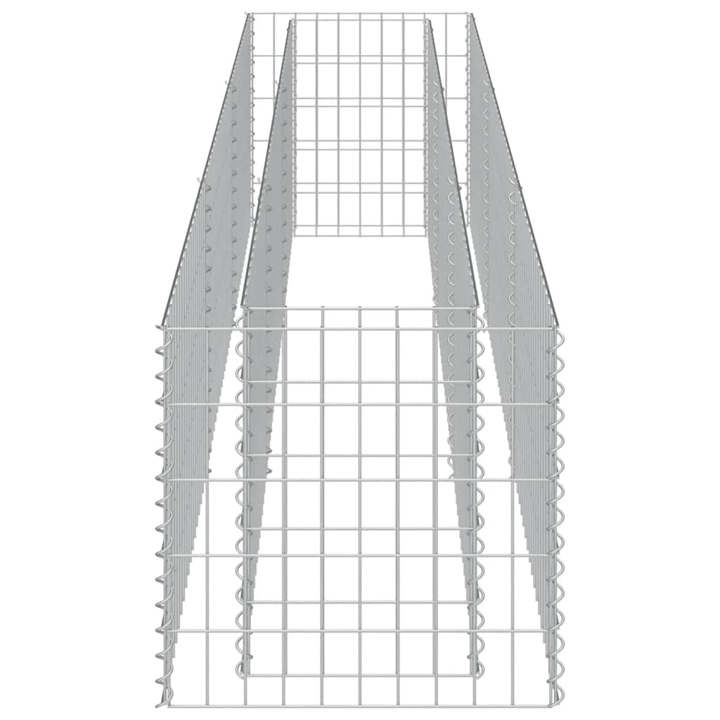 Gabionen-Hochbeet Verzinkter Stahl 270×50×50 cm