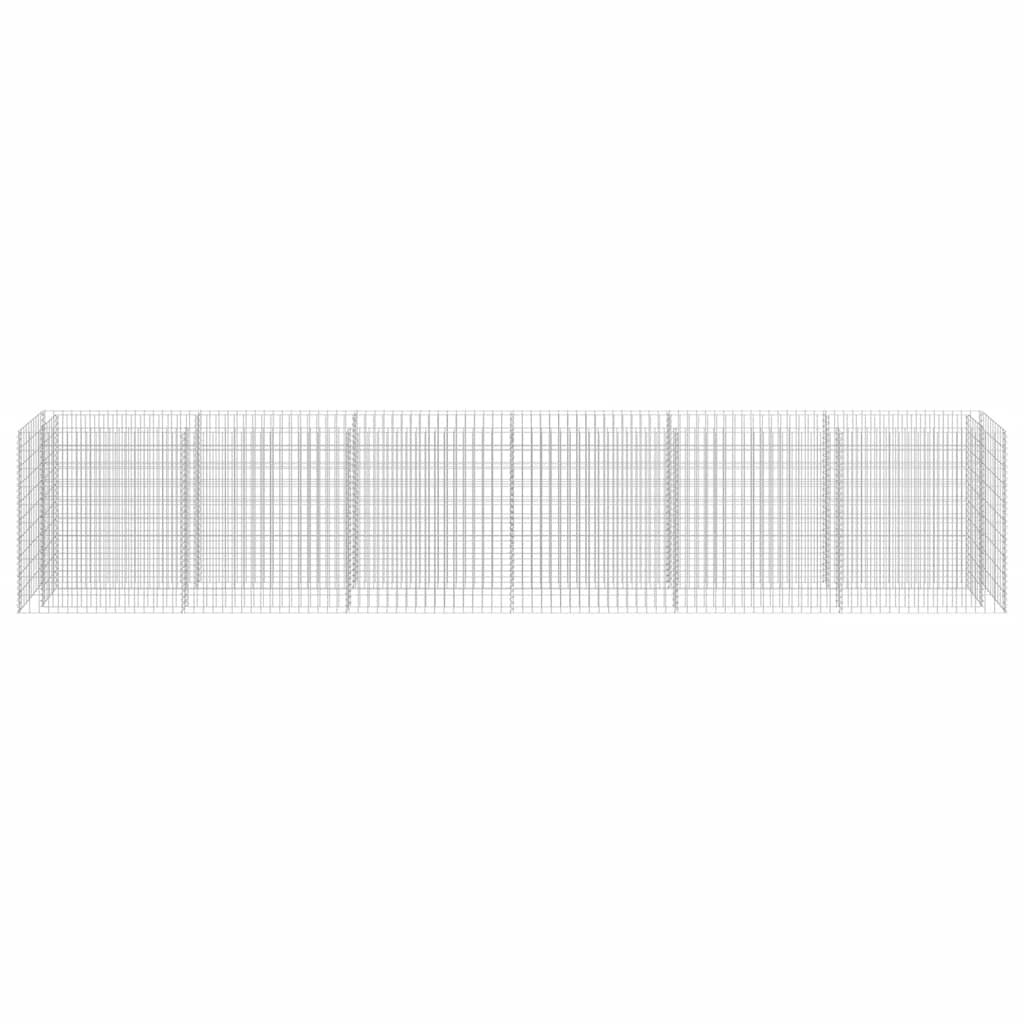 Gabionen-Hochbeet Verzinkter Stahl 540×50×100 cm