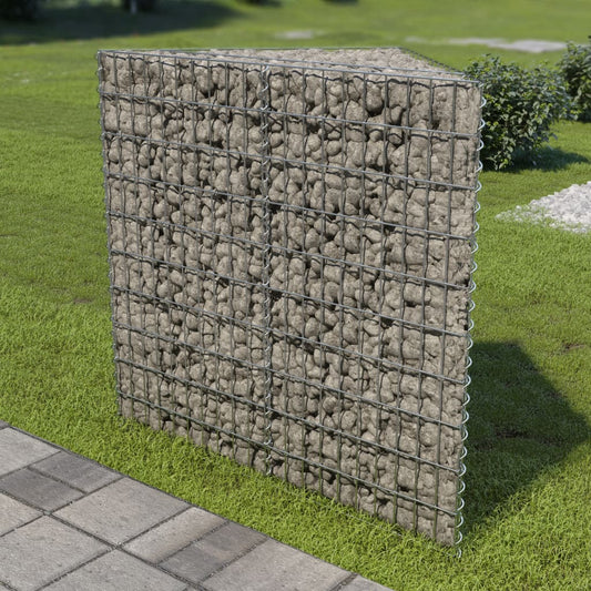 Gabionen-Hochbeet Verzinkter Stahl 75×75×100 cm