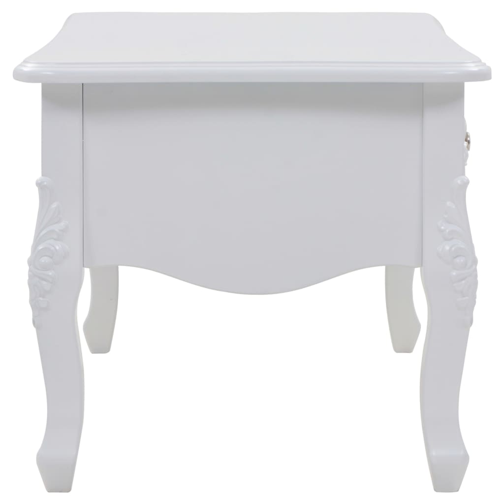 Couchtisch 100x50x46 cm Weiß