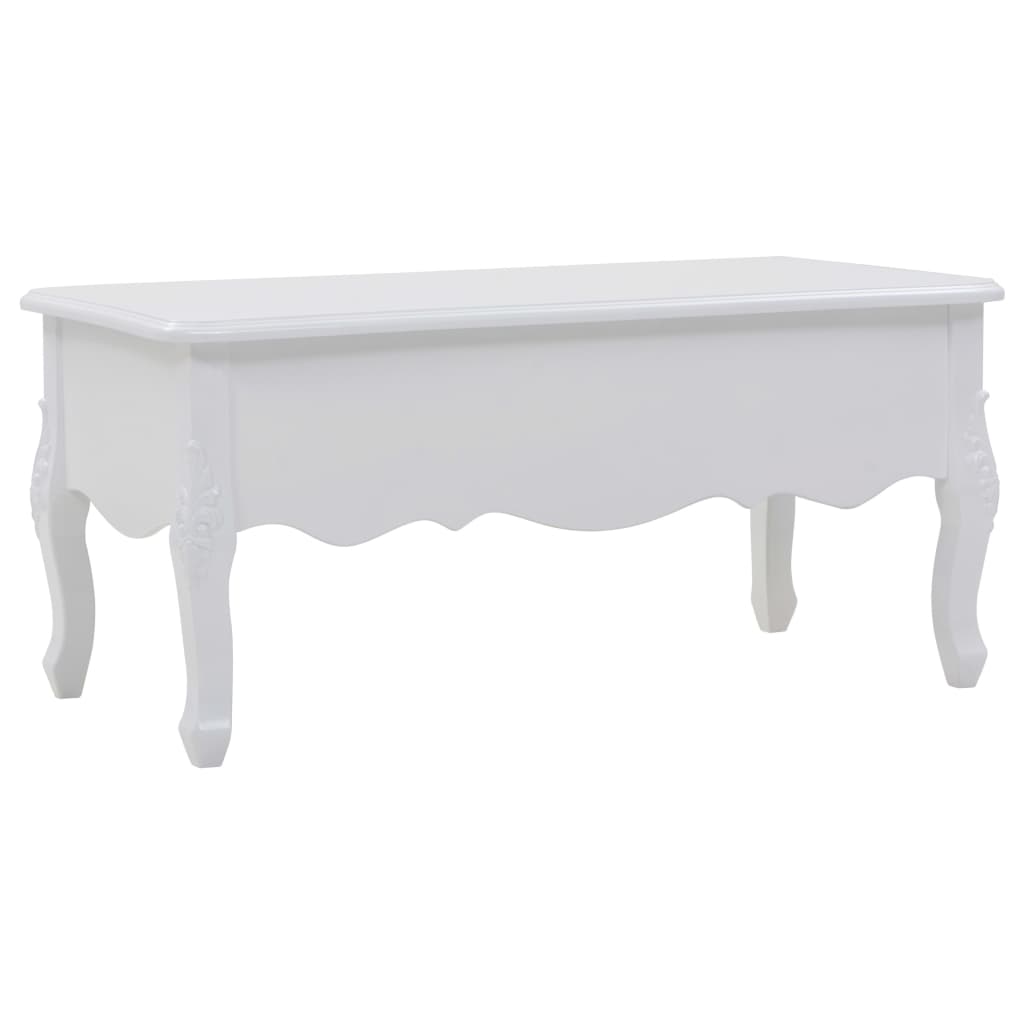 Couchtisch 100x50x46 cm Weiß