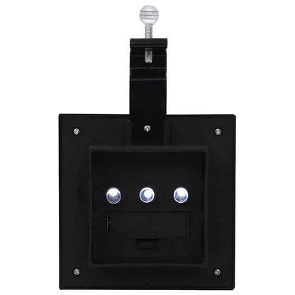 Outdoor Solarleuchten 6 Stück LED Quadratisch 12 cm Schwarz