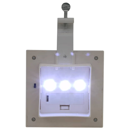 Outdoor Solarleuchten 6 Stück LED Quadratisch 12 cm Weiß