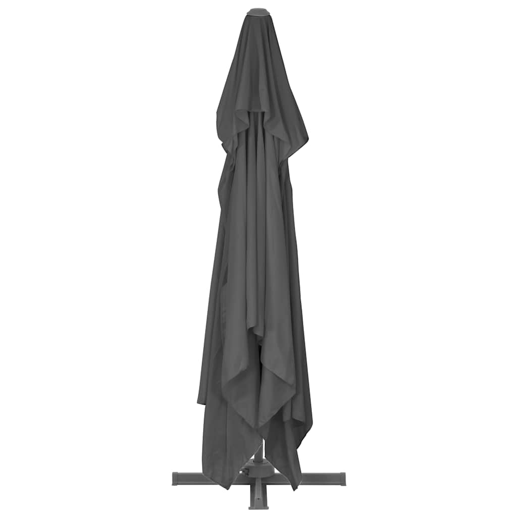 Ampelschirm mit Aluminiummast 400 x 300 cm Anthrazit