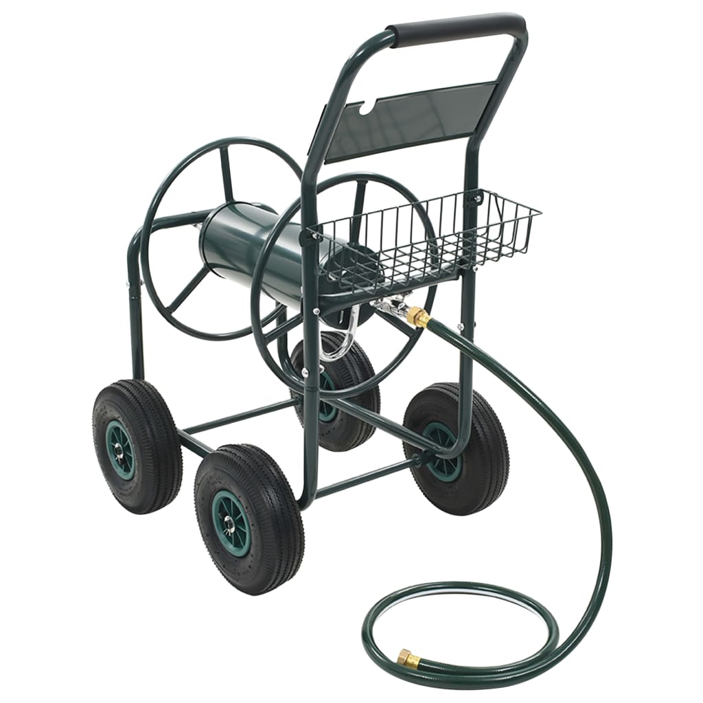 Gartenschlauchwagen mit 1/2" Schlauchanschluss 75 m Stahl