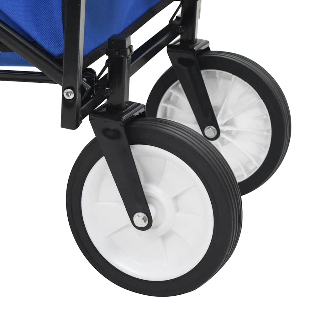 Klappbarer Handwagen Stahl Blau