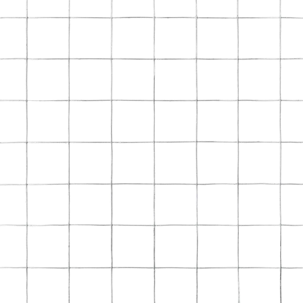 Maschendraht Verzinkter Stahl 10x1,5 m Silbern