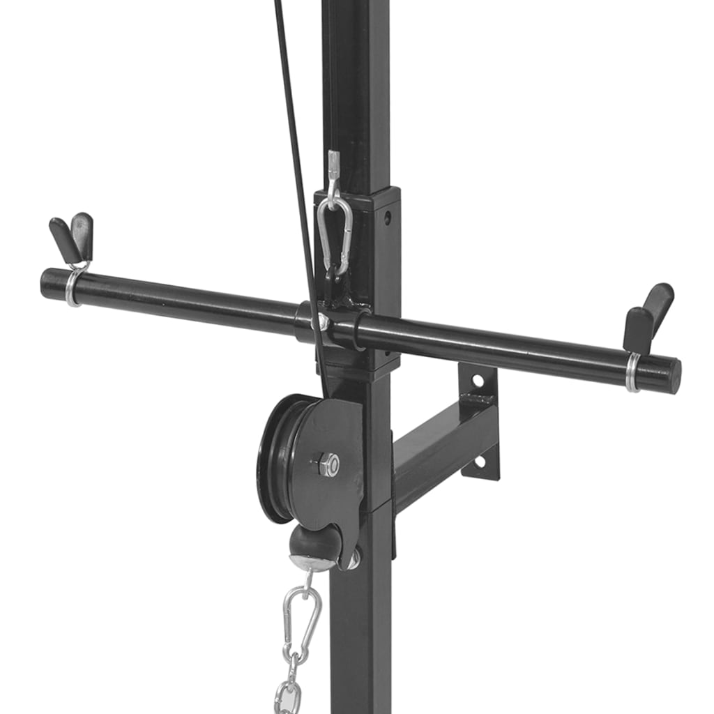 Fitnessstation Wandmontage mit Gewichtsscheiben 40 kg