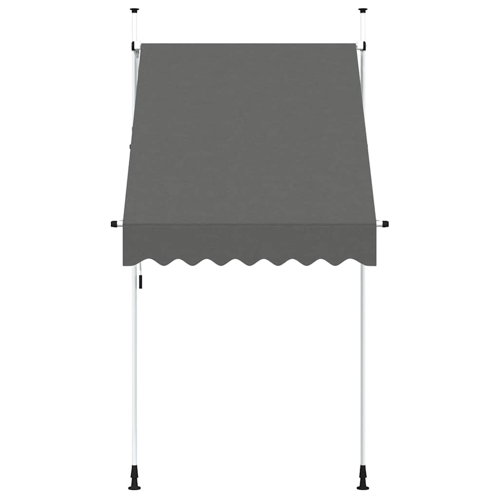 Einziehbare Markise Handbetrieben 150 cm Anthrazit