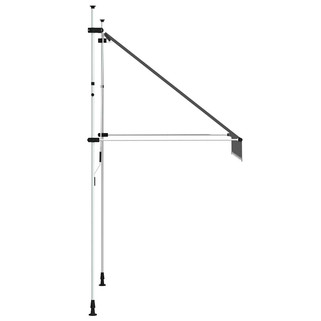 Einziehbare Markise Handbetrieben 150 cm Anthrazit