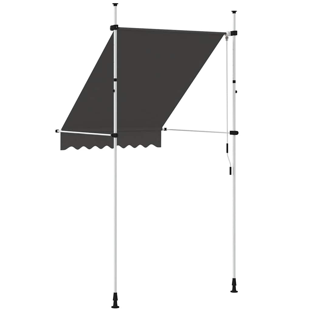 Einziehbare Markise Handbetrieben 150 cm Anthrazit