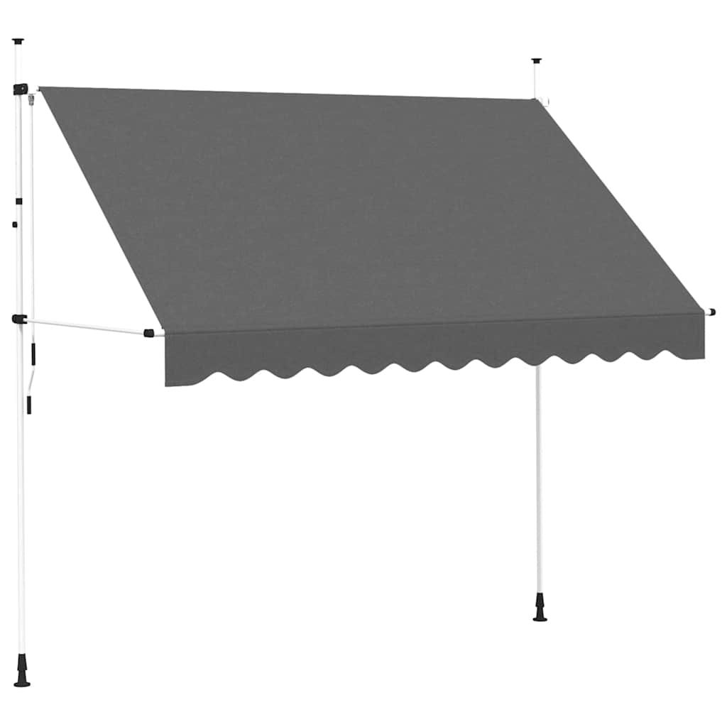 Einziehbare Markise Handbetrieben 300 cm Anthrazit