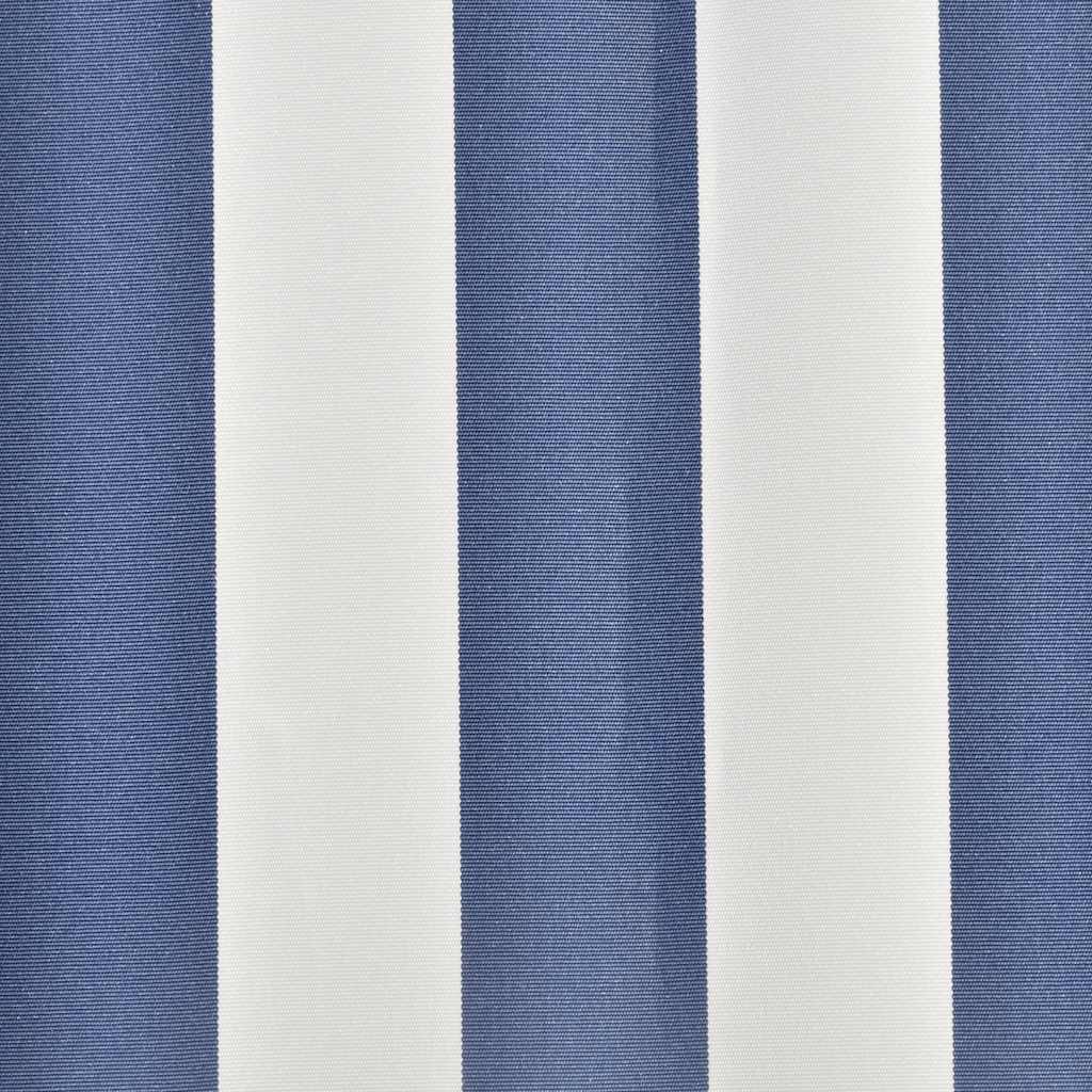 Ersatzstoff für Markise Blau und Weiß 350x250 cm Polyester
