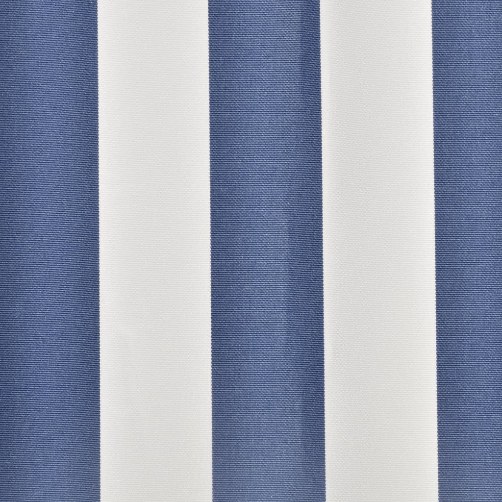 Markisenbespannung Canvas Blau & Weiß 4,5x3 m