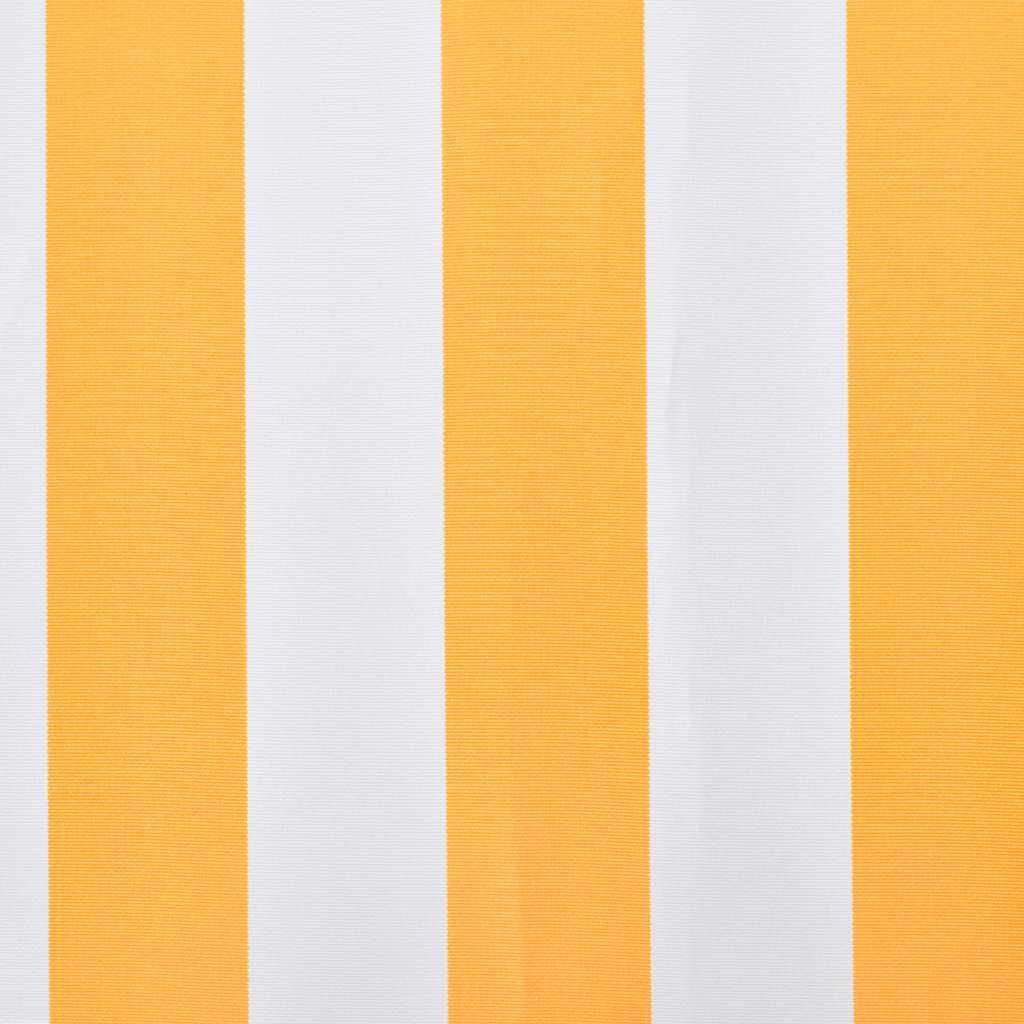 Ersatzstoff für Markise Orange und Weiß 500x300 cm Polyester