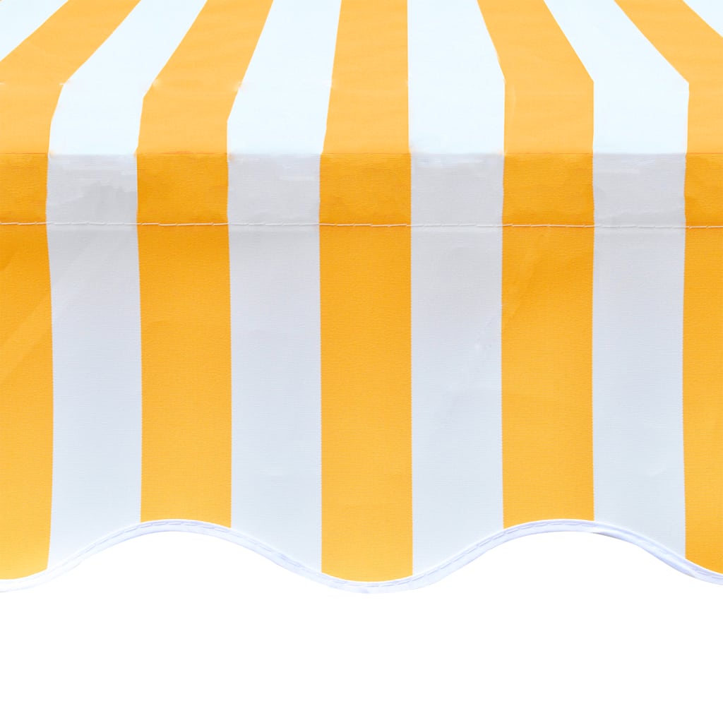 Ersatzstoff für Markise Orange und Weiß 500x300 cm Polyester