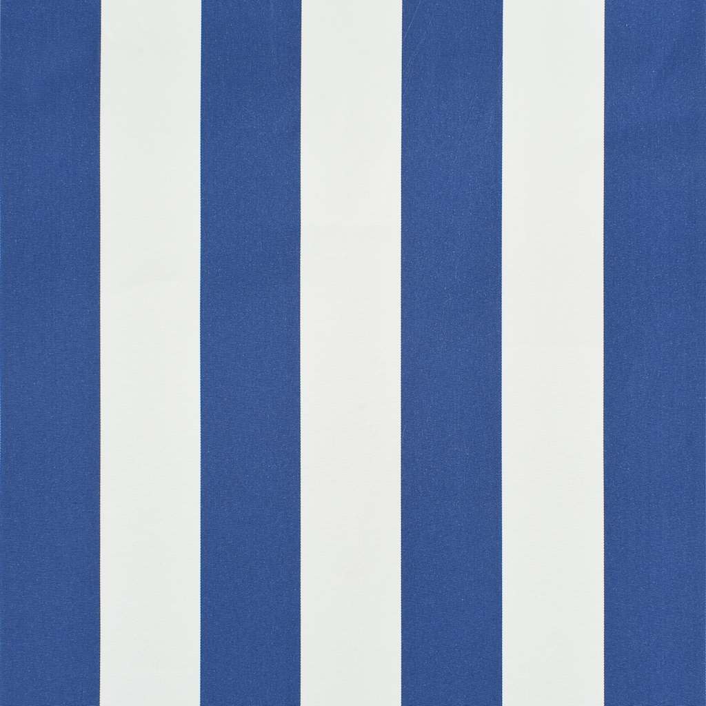Einziehbare Markise 150×150 cm Blau und Weiß