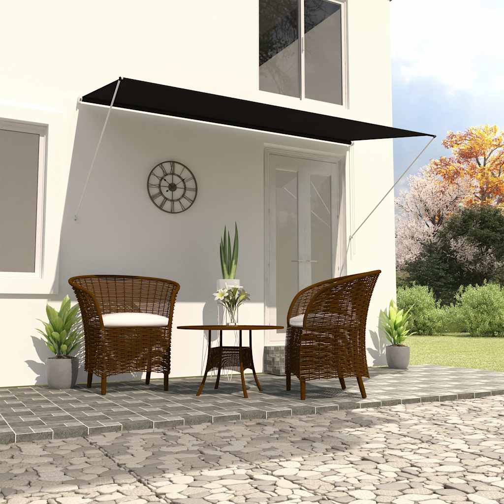 Einziehbare Markise 250×150 cm Anthrazit