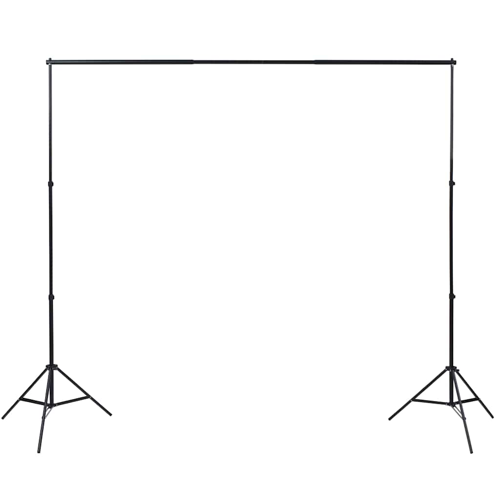 Fotostudio Set 3 Baumwolle-Hintergründe Rahmen verstellbar 3x6m