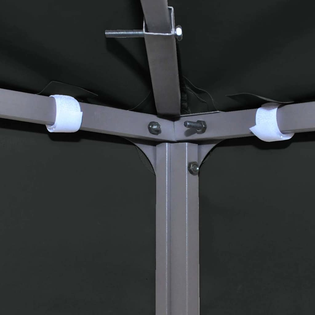 Pavillon-Dachplane mit Kaminabzug 310 g/m² 4x3 m Anthrazit